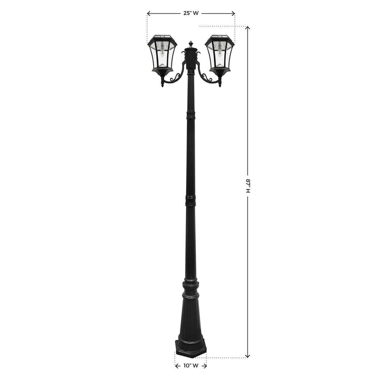 Solar LED Victorian Lantern Light - Gama Sonic