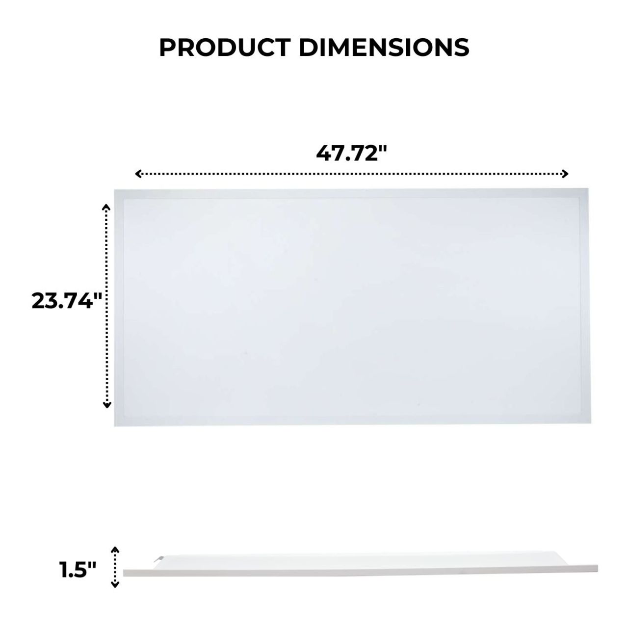 Case of 4 - 2x4 LED Flat Panel Light - 50W - 35K/40K/50K - LumeGen