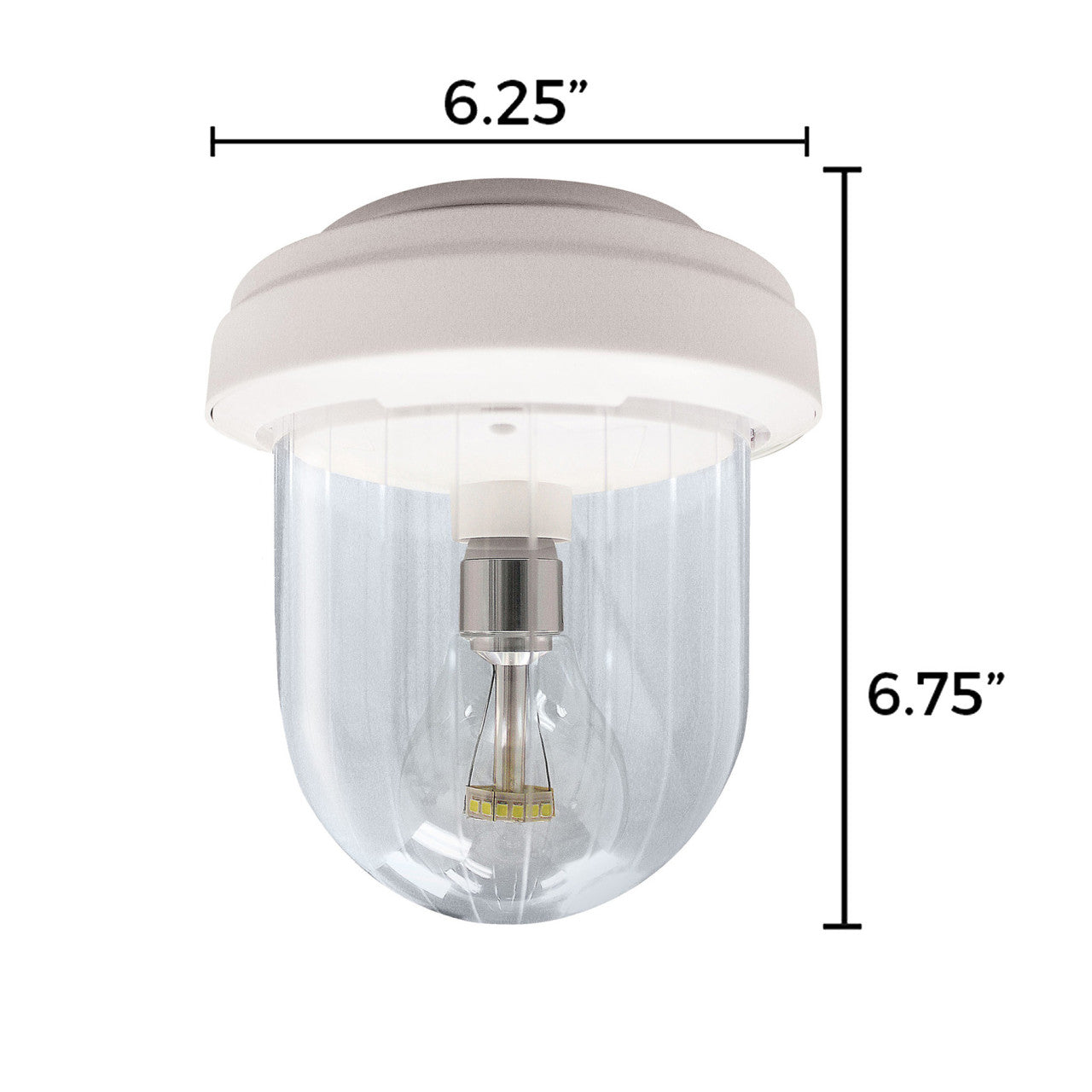 Solar LED Light My Shed IV Ceiling Lights - 250 Lumens - 6000K - Gama Sonic