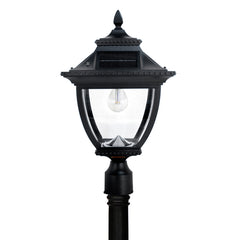 Solar LED Pagoda Lantern Light - Black - Gama Sonic