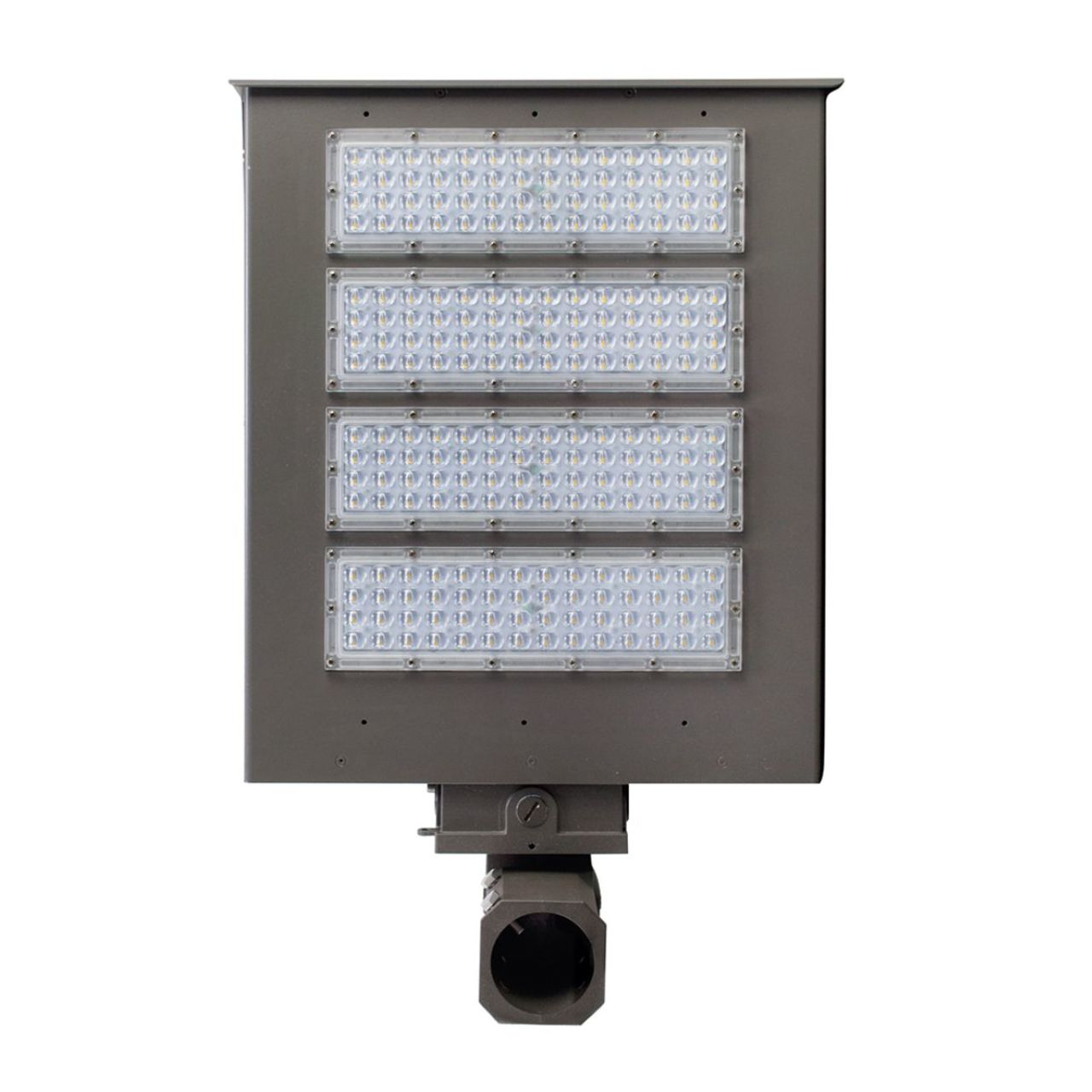 LED Shoebox Area Light w Slip Fitter Mount - 158W - 18,440 Lumens - Photocell - Energetic Lighting