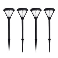 4-Pack Solar LED Premier Garden Stake Light - Black - Gama Sonic