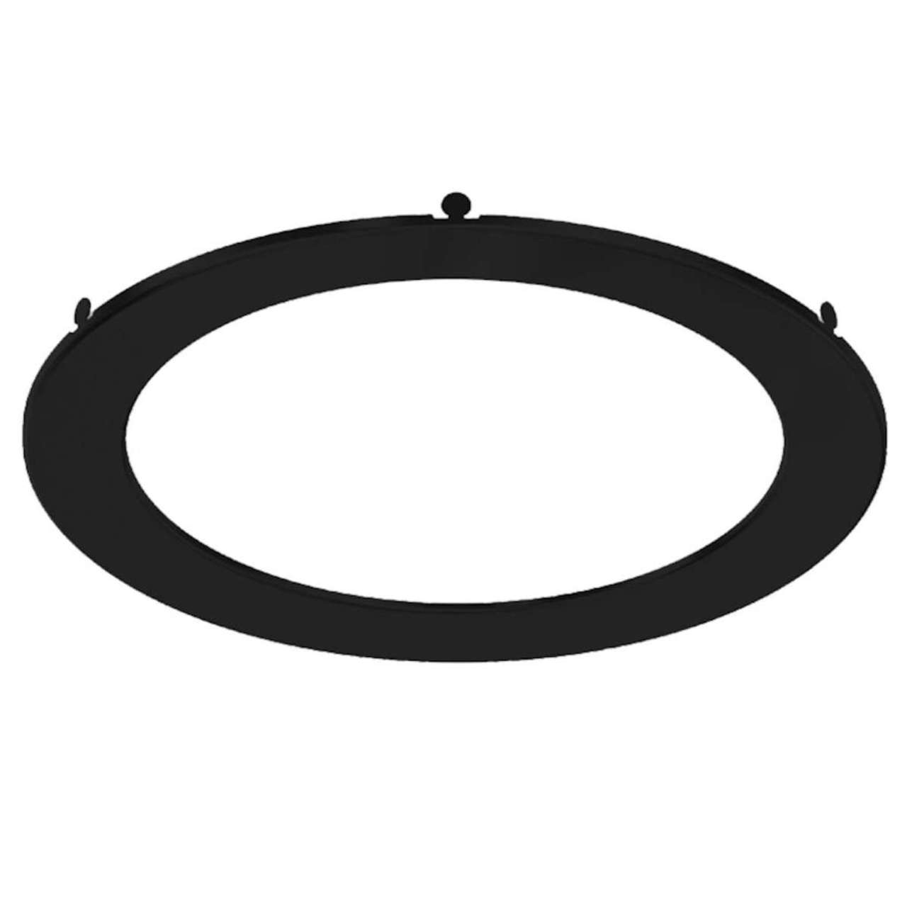 8in. Interchangeable Trim for Recessed Wafer Downlights - Matte Black - Keystone