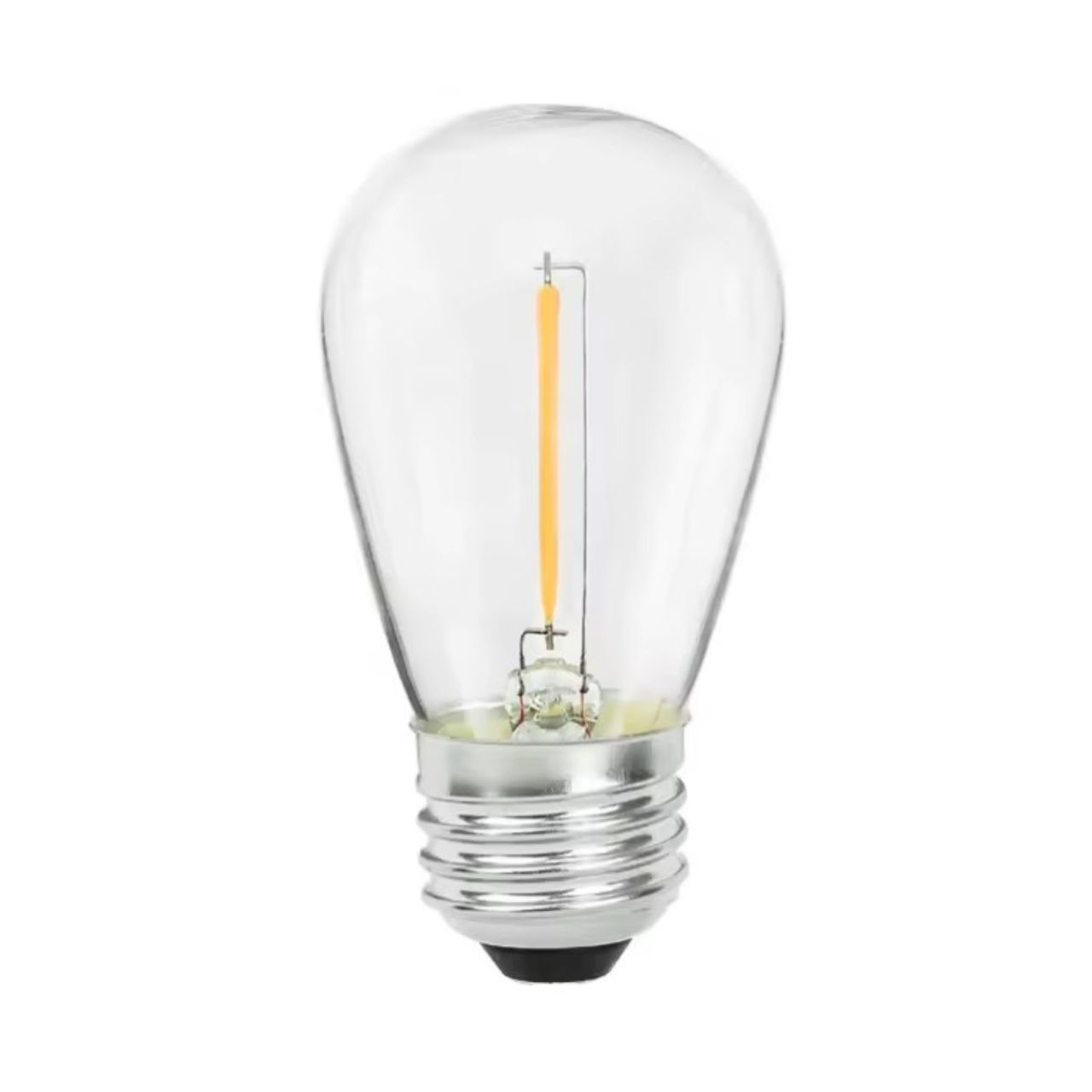 LED S14 Replacement String Light Bulbs - Single Filament 1W - E26 - 15PK