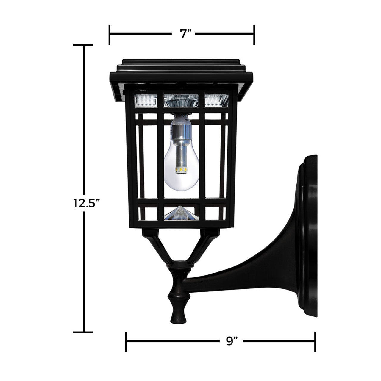 Solar LED Prairie Lantern Light - Gama Sonic