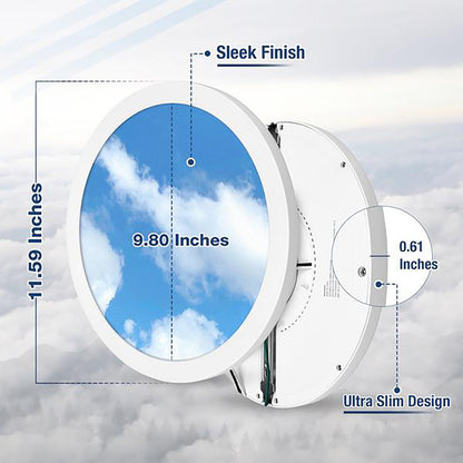 Case of 4 - 12in. LED Round Sky Downlights - 24W - 1200 Lumens - Beyond LED Technology