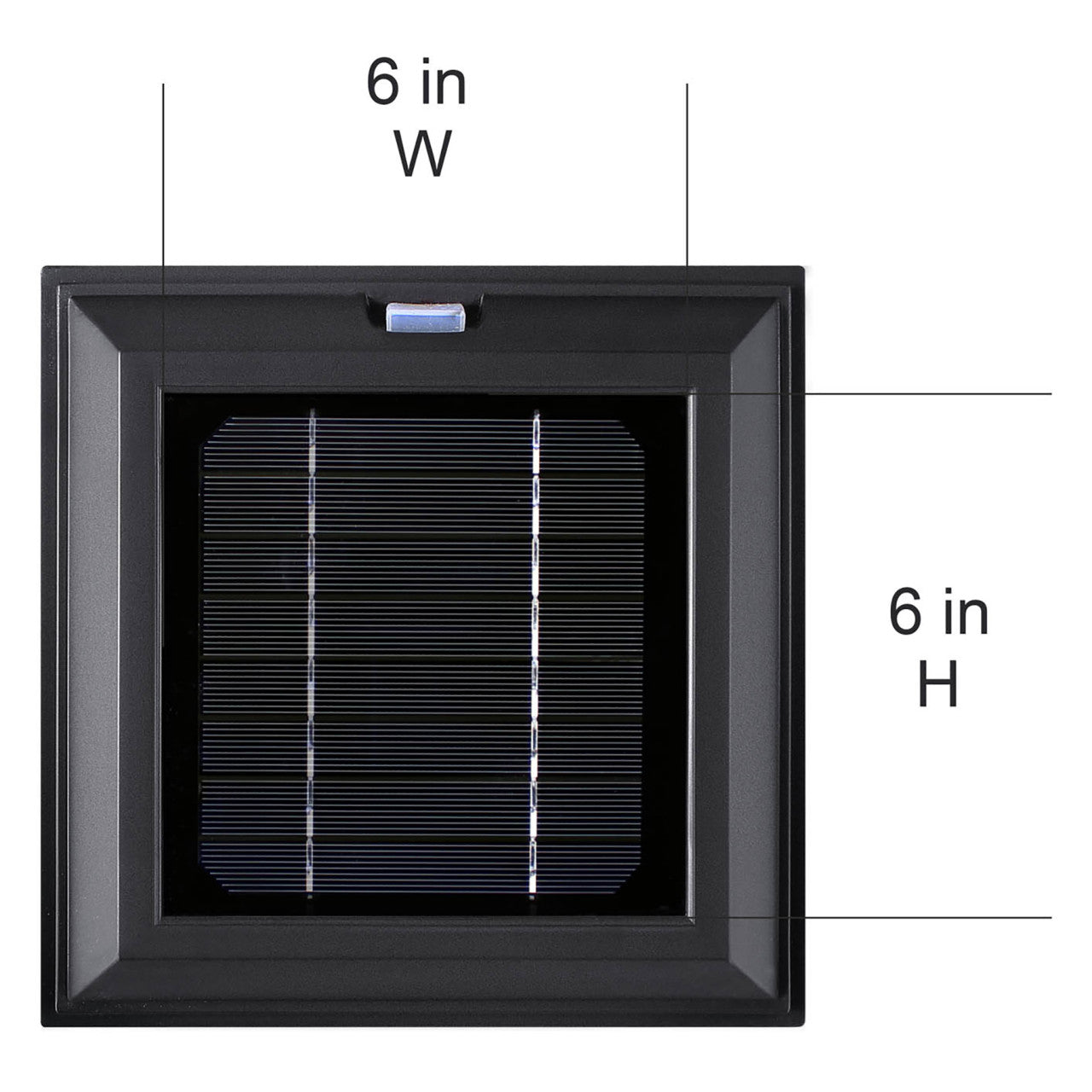 Solar LED Aspen Post Light - 120 Lumens - 2700K - Black Finish - Gama Sonic