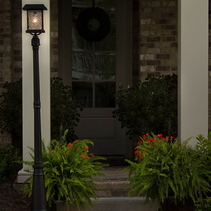 Solar LED Aspen Post Light - 120 Lumens - 2700K - Black Finish - Gama Sonic