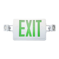 LED Reduced Profile Exit & Emergency Light Combo - 90 Min. Emergency Runtime - LumeGen