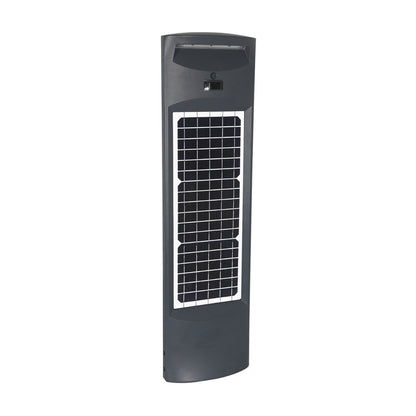 Solar LED Pillar Commercial Bollard - 500 Lumens - 3000K - Black Finish - Gama Sonic