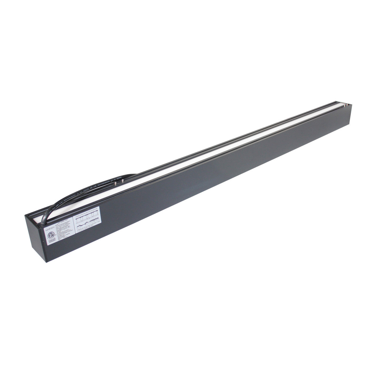 LED 4ft. Premium Architectural Up/Down Linear Light - 50 Watt - Color Tunable 30K/40K/50K - White, Black, or Silver Lamp Body - LumeGen