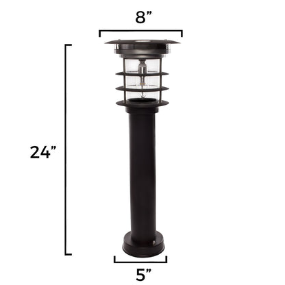 Solar LED Stainless Steel Bollard Light - Gama Sonic