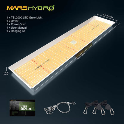 LED Full Spectrum Indoor Grow Light Panel - 300W - TSL - Mars Hydro