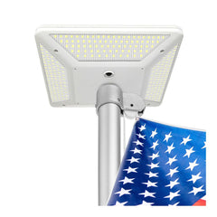 Solar LED Square Flagtop Pole Light - 680 Lumens - 320 LEDs - LumeGen