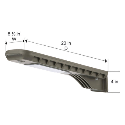 Solar LED Area Light with Motion Sensor - 500 Lumens - 6000K - Gama Sonic