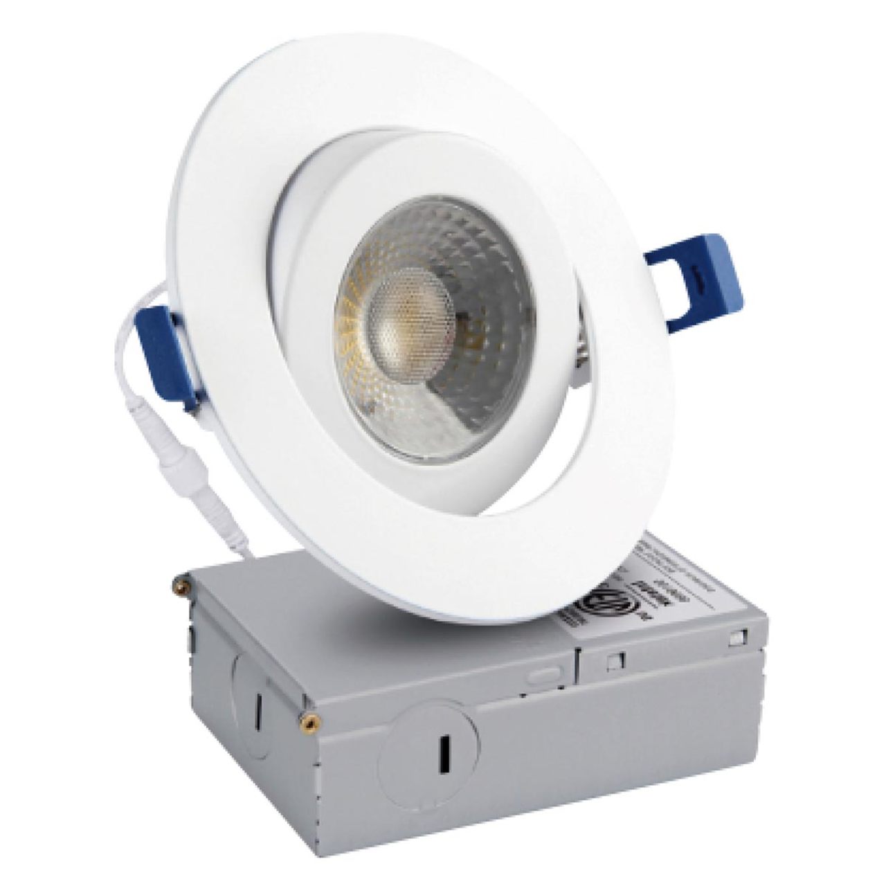 4in. LED Color Tunable Gimbal Recessed Downlight - 9W - 700 Lumens - 2700K/3000K/3500K/4000K/5000K - Medinah Power