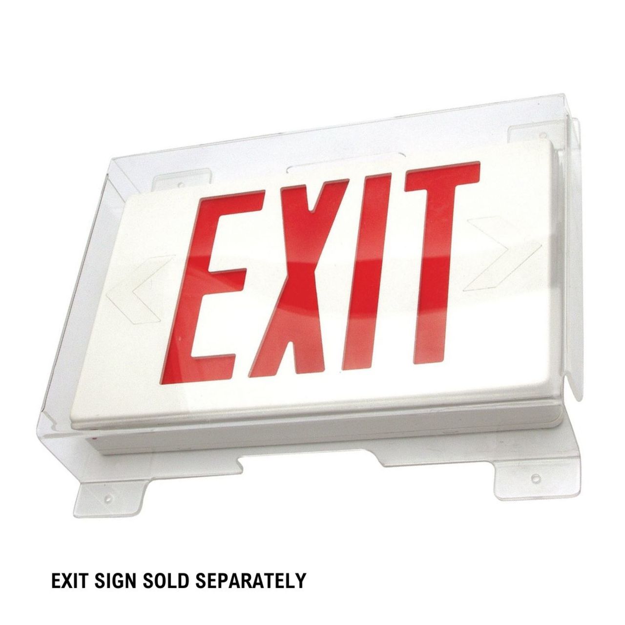 Low Profile Vandal Shield for Exit Lights