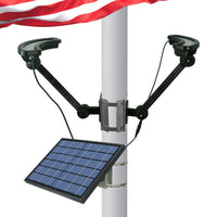 Solar LED Curved Flagpole Light - 1320 Lumens - LumeGen