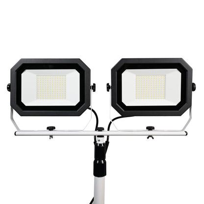 LED Temporary Dual-Head Work Light - 200W - 20,0000 Lumens - 5000K - Pinegreen Lighting