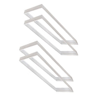 Case of 4 - LED 1x4 Flat Panel Surface Mount Fixture by Jen Lighting