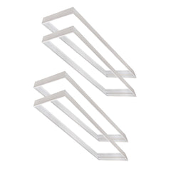 Case of 4 - LED 1x4 Flat Panel Surface Mount Fixture by Jen Lighting