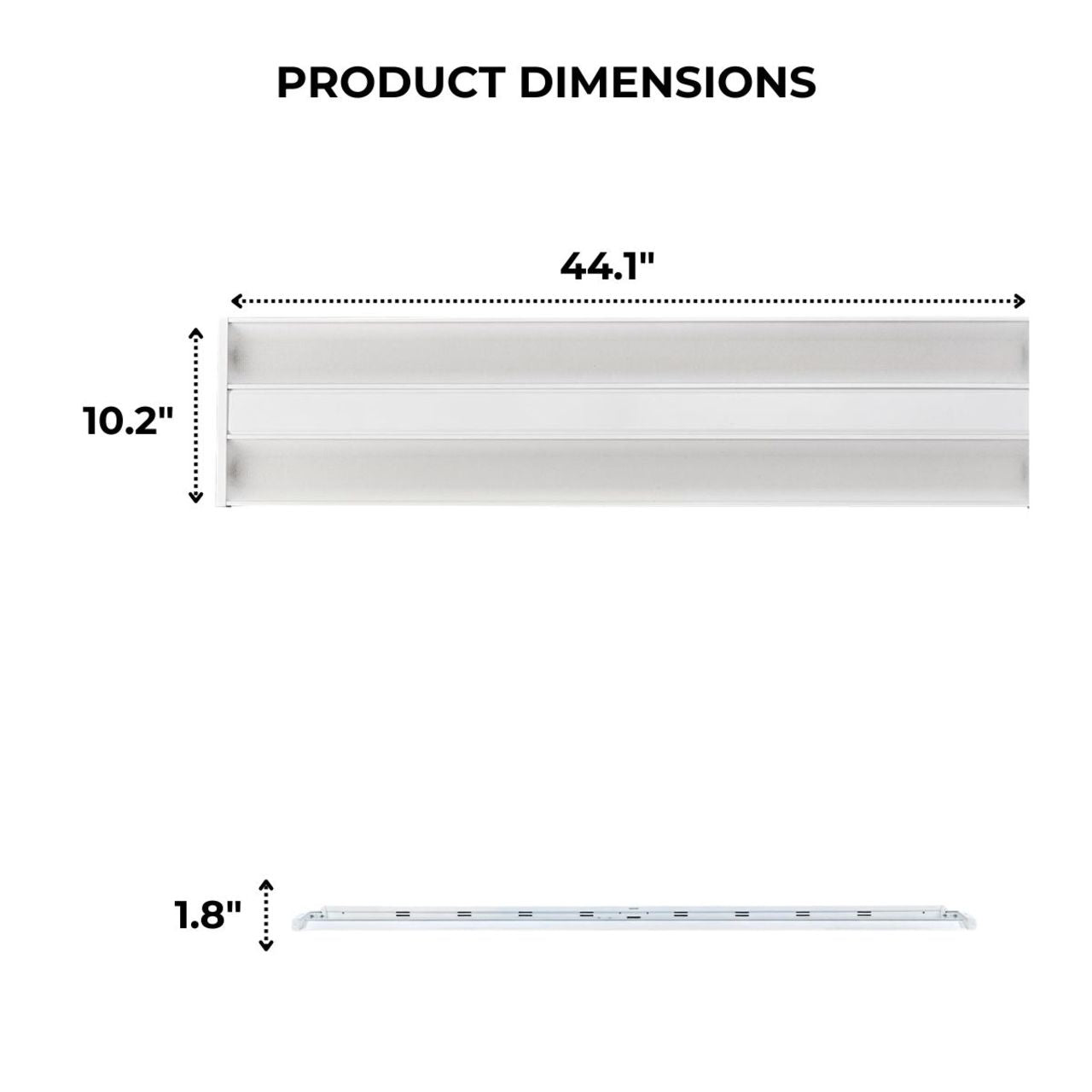 LED Linear High Bay - 400W - 60,000 Lumens - 5000K - High Voltage - LumeGen