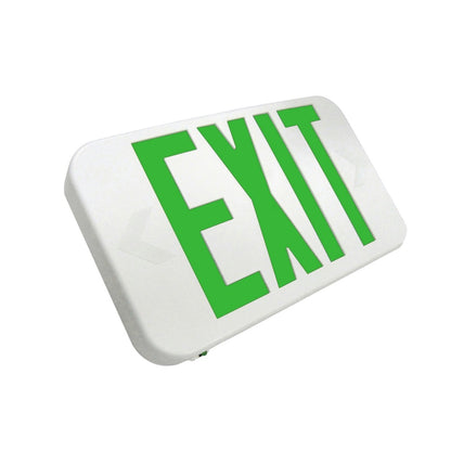 LED Compact Thermoplastic Exit Sign with Self Diagnostics - 90 Min. Emergency Runtime - 120/277V - LumeGen