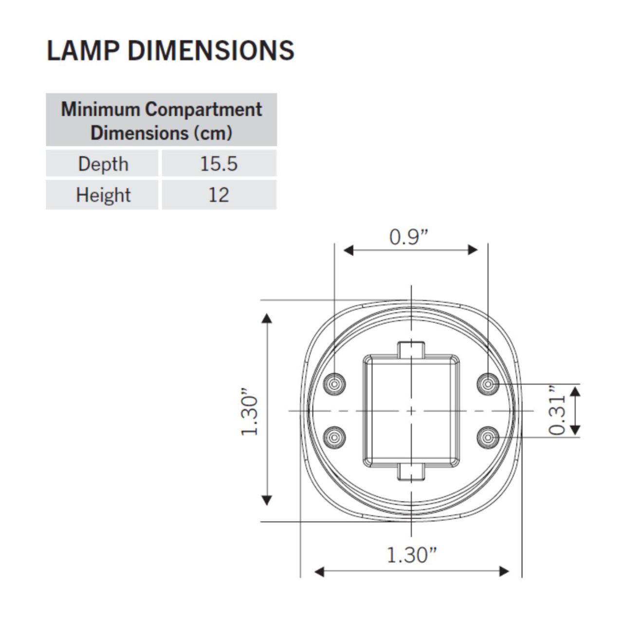 LED 4-Pin Horizontal PL Lamp - CFL Ballast Compatible - 9W - Keystone