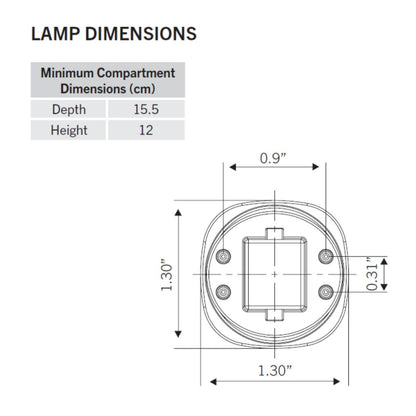 LED 4-Pin Horizontal PL Lamp - CFL Ballast Compatible - 9W - Keystone