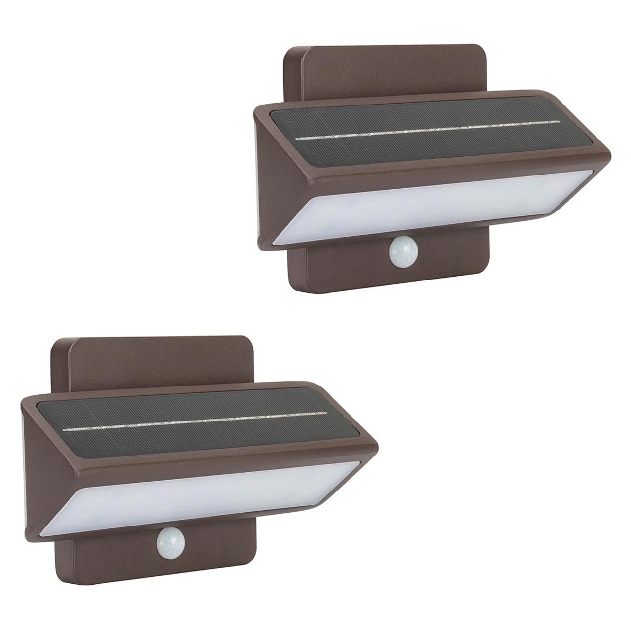 2-Pack Architectural Solar Wall Accent Light - with Motion Sensor - 120 Lumens - Gama Sonic