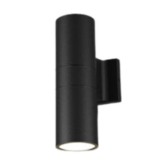 LED Up/Down Cylinder Wall Light - 18W - 1400 Lumens - Color Tunable - Black Finish - LumeGen