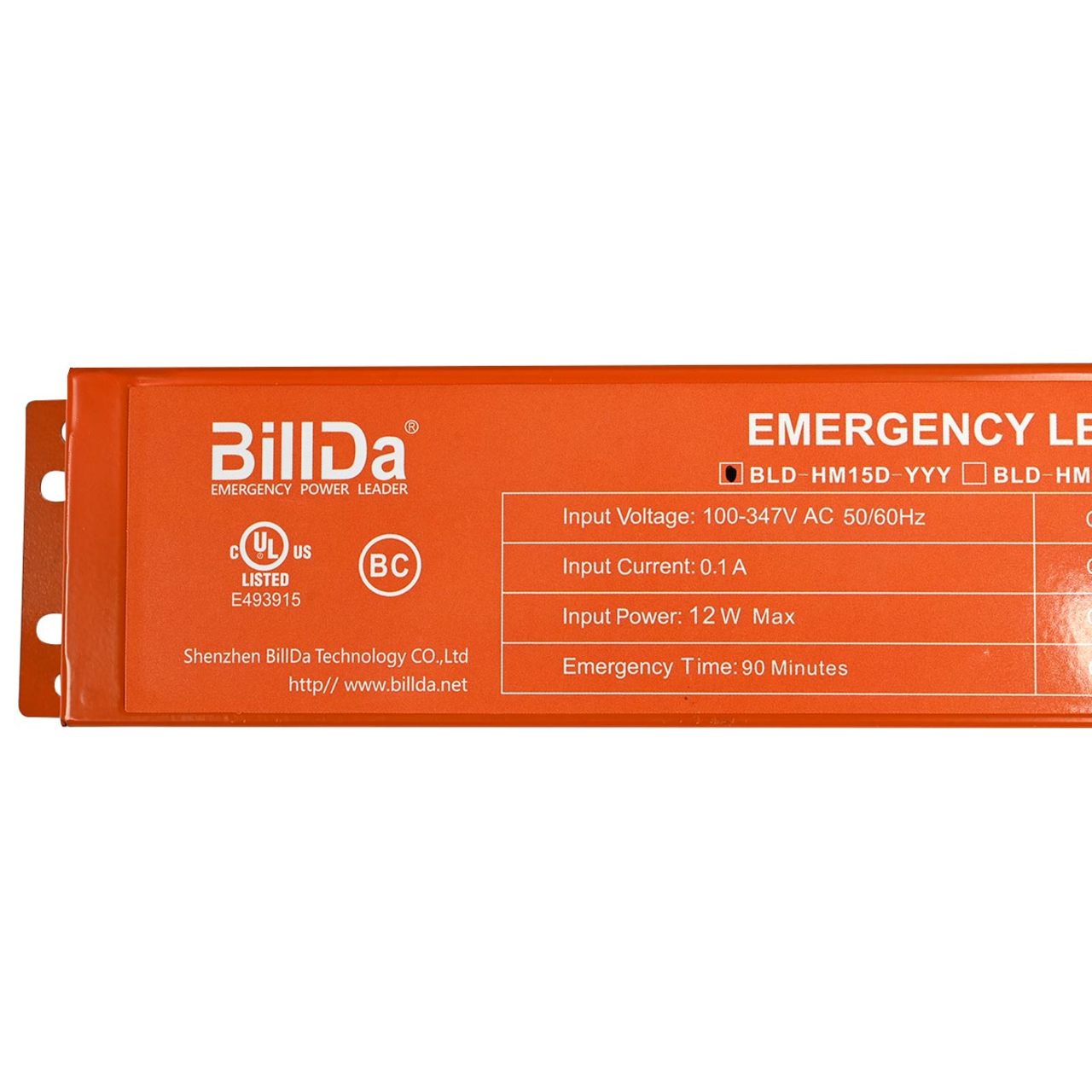 Emergency LED Driver - 15W Output - 90 Minute Backup Time