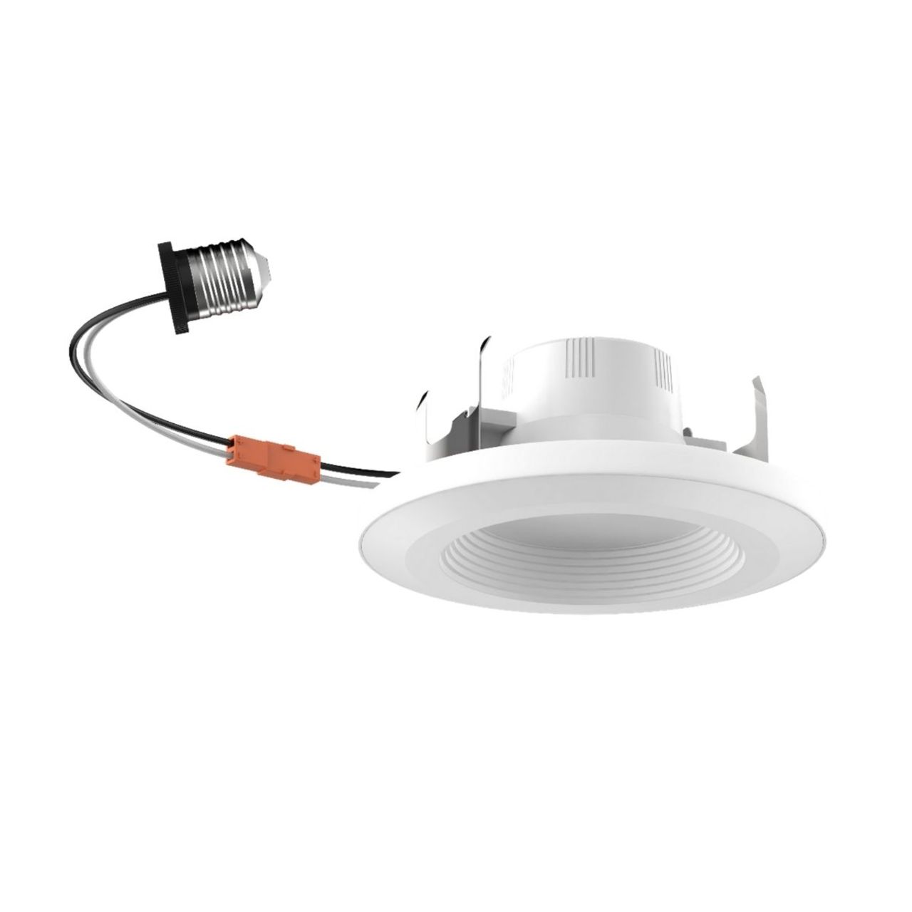 Case of 6 - 6in LED Recessed Retrofit w/ Night Light - 9W - 650 Lumens - E26 Base - Energetic Lighting