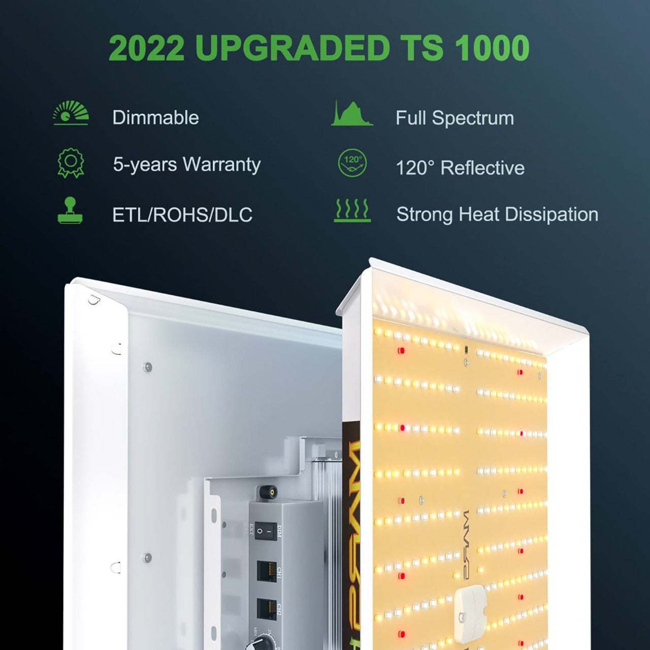 LED Full Spectrum Indoor Grow Light Panel - 150W - Mars Hydro