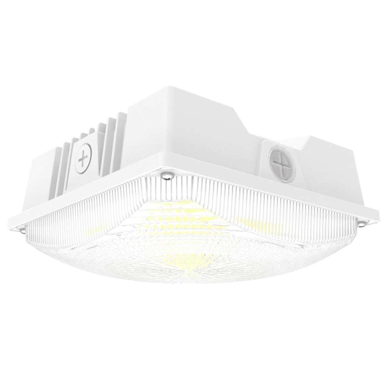 8in. LED Wattage Adjustable & Color Tunable White Canopy Light - 20W/30W/40W - 3000K/4000K/5000K - Keystone