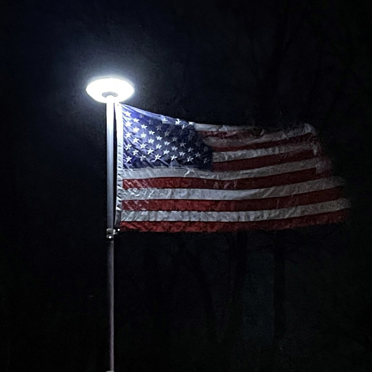 Solar LED Flagtop Pole Light - Super-Bright 2600 Lumens - LumeGen