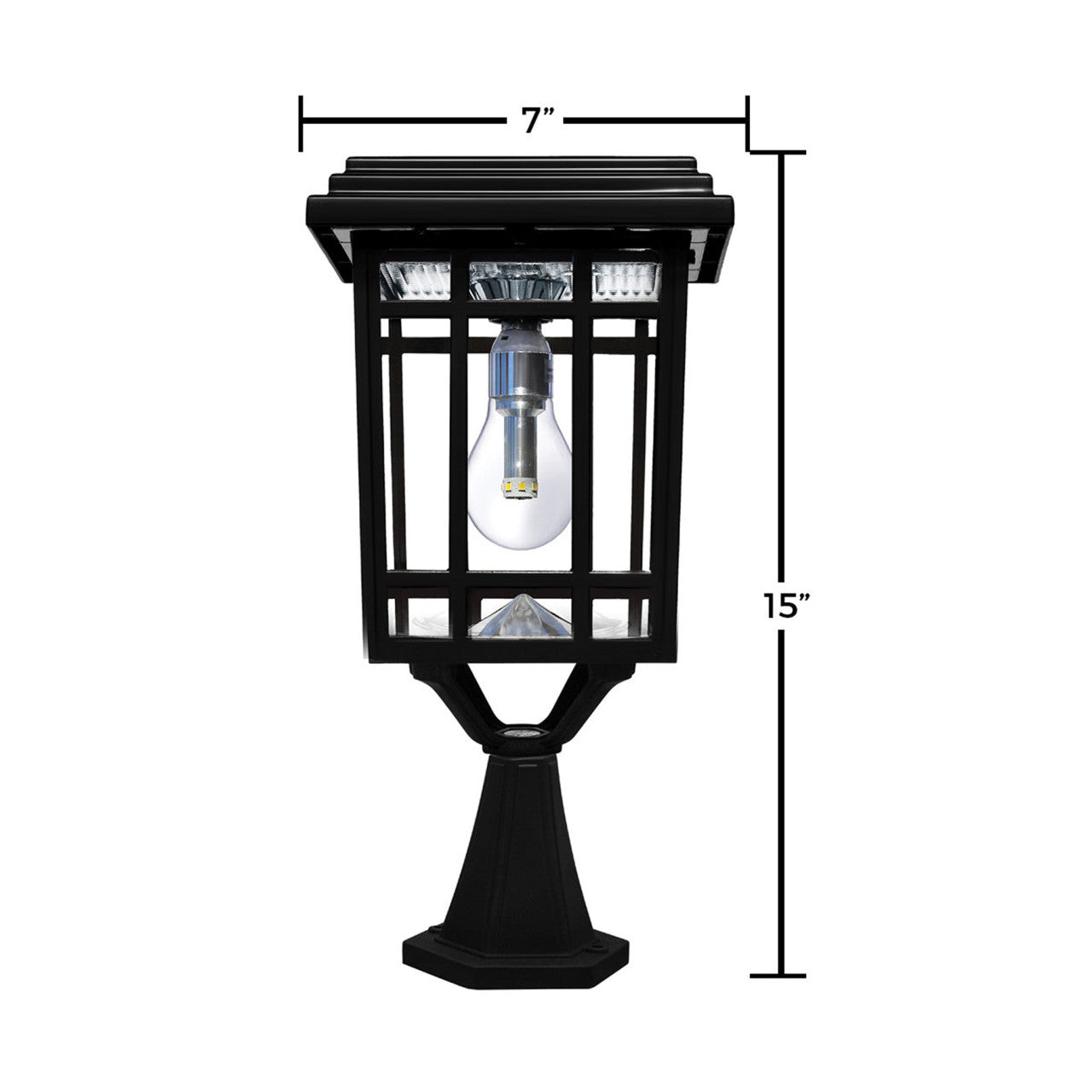 Solar LED Prairie Lantern Light - Gama Sonic