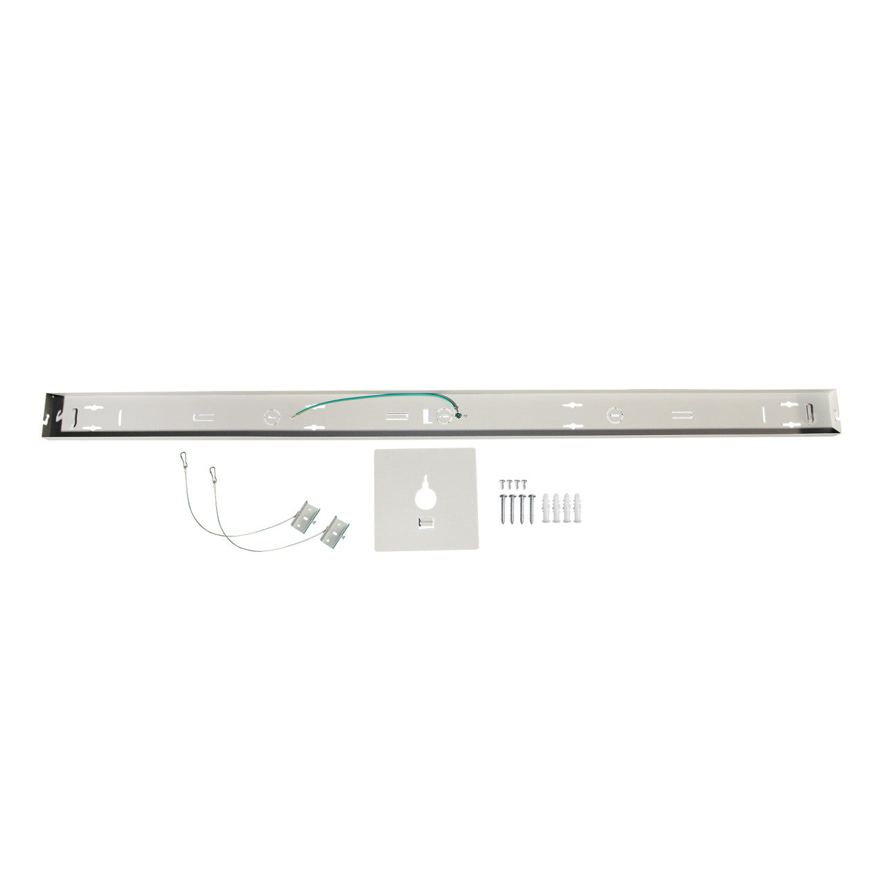 Surface Mount LED 4ft. Linear Light - 40 Watt - Color Tunable 3000K/4000K/5000K - Silver Lamp Body - LumeGen