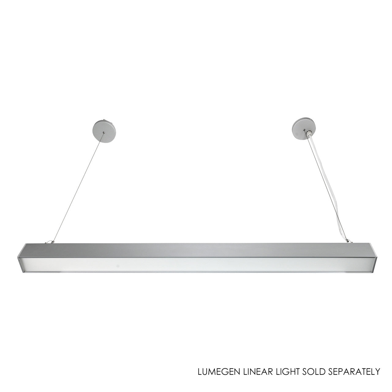 Surface Mount Canopy for LumeGen Linear Light - Silver Finish