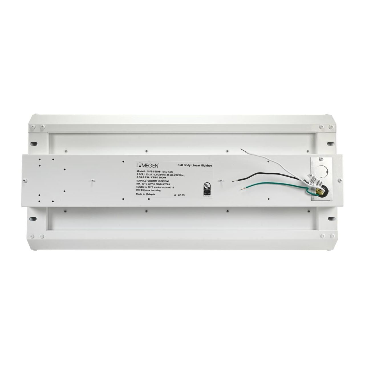 LED Linear High Bay - 155W - 23,250 Lumens - 4000K/5000K - LumeGen