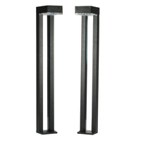 2-Pack Solar LED Bollard Light - 50 Lumens - 3000K - LumeGen