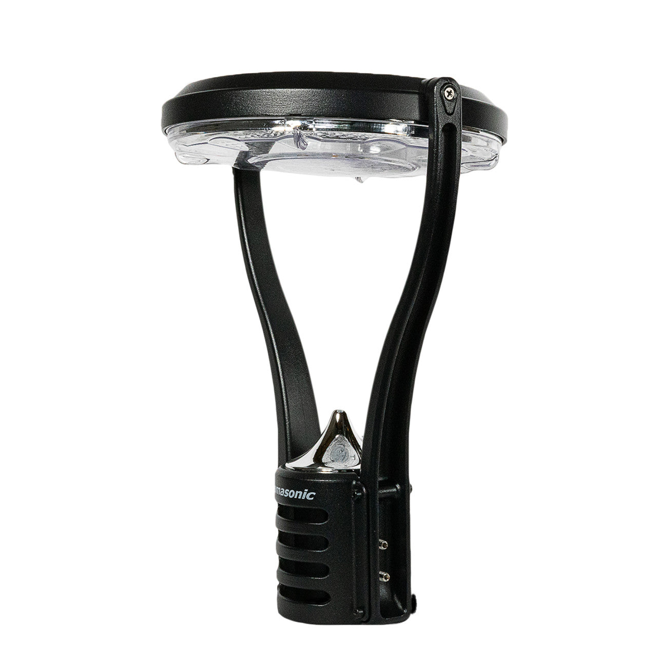 Solar LED Modern Post Light - 150 Lumens - 2700K - Black Finish - Gama Sonic