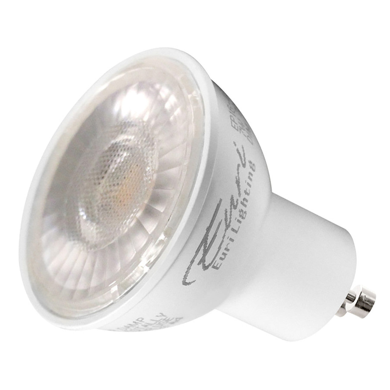 CASE OF 24 - LED PAR16 GU10 Base - 7 Watt - 50W Equiv. - Dimmable - 500 Lumens - Euri Lighting (12 Packs of 2 Bulbs)