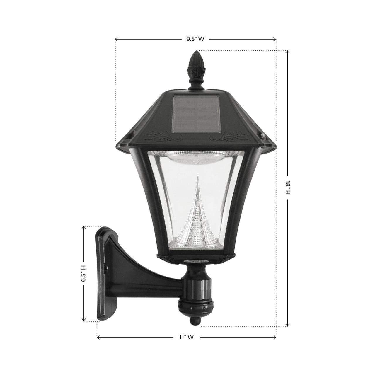 Solar LED Baytown II Lantern Light - Gama Sonic