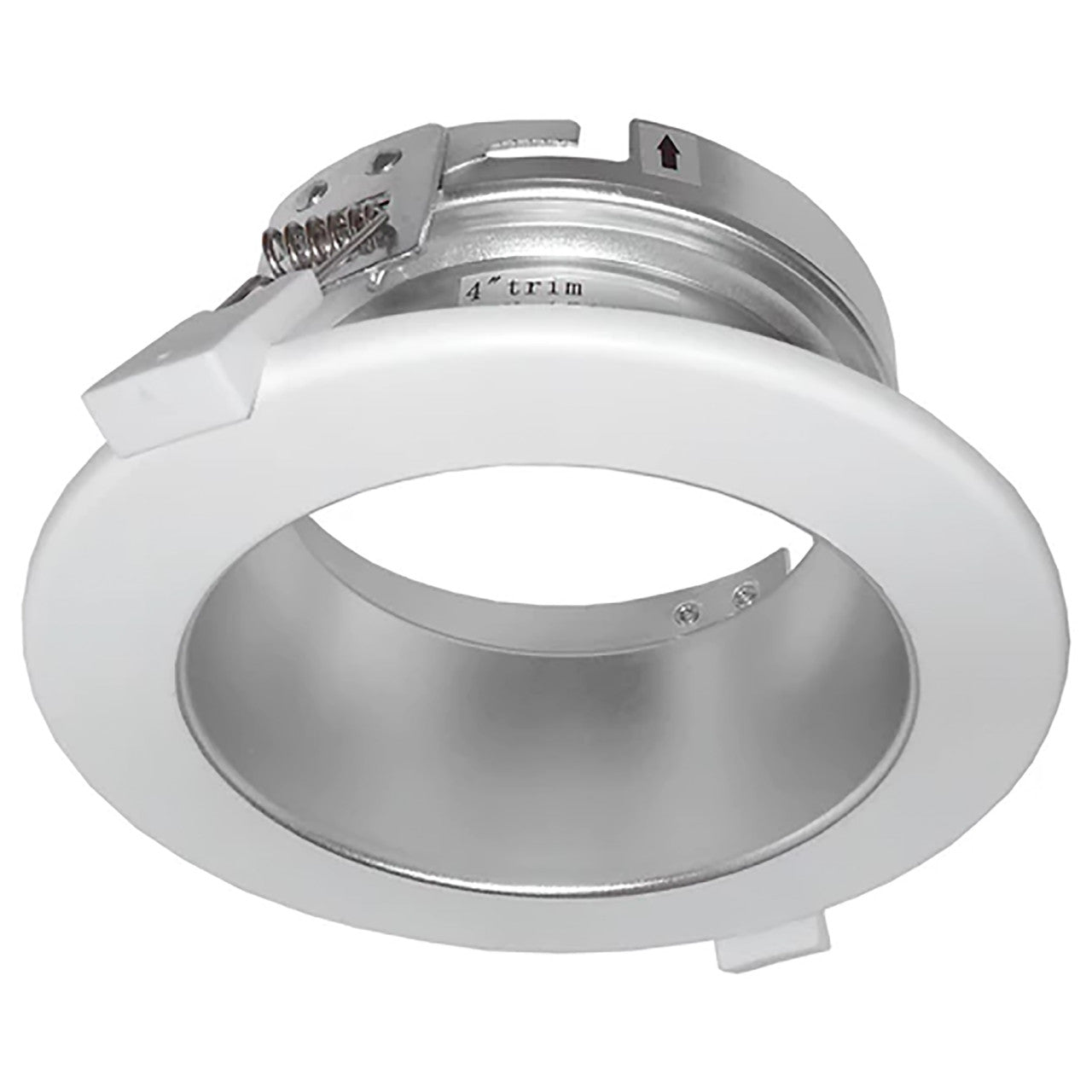 Case of 6 - 4in. VersaFlex Series Recessed Trim - White - Beyond LED Technology