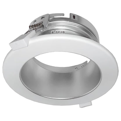 Case of 6 - 4in. VersaFlex Series Recessed Trim - White - Beyond LED Technology