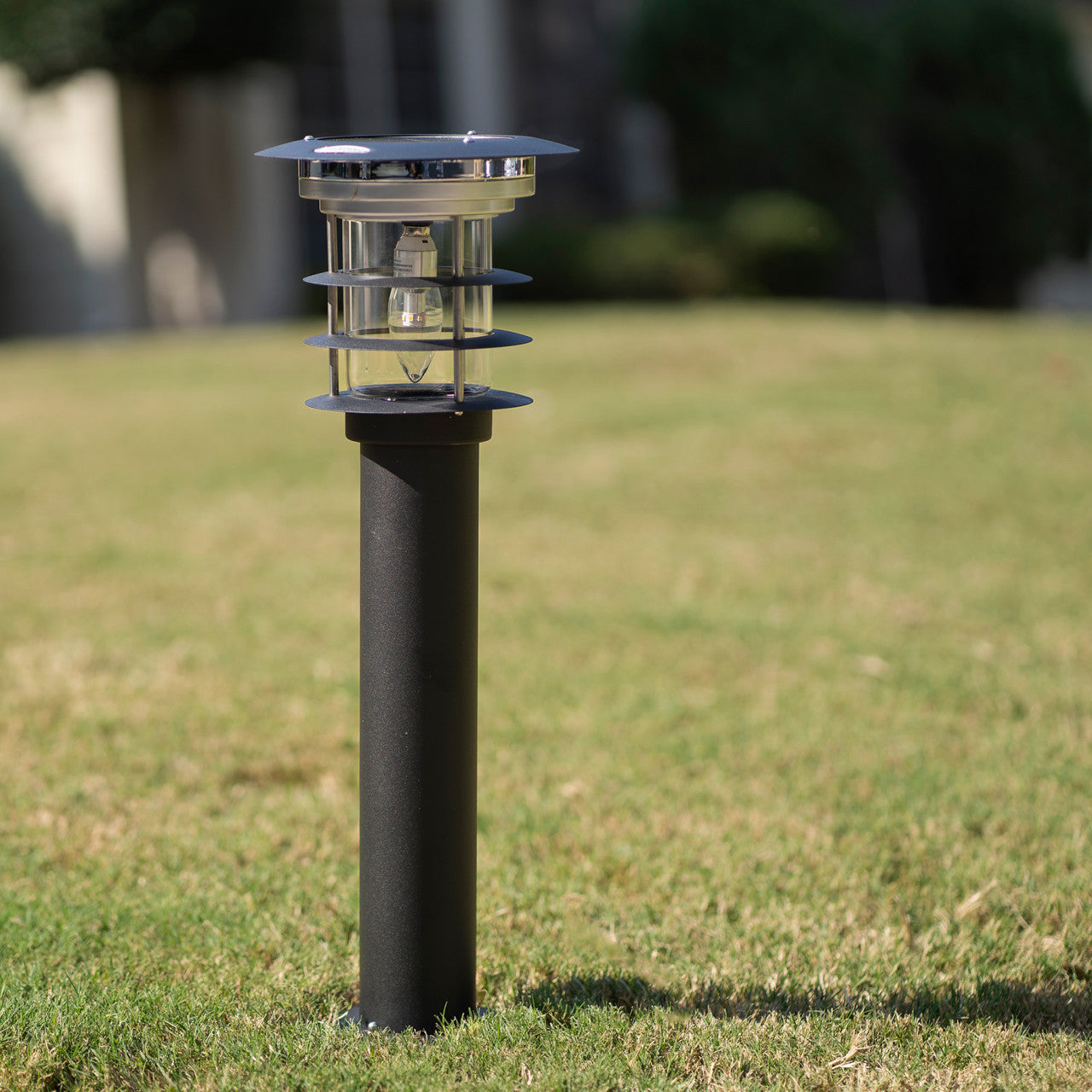 Solar LED Stainless Steel Bollard Light - Gama Sonic