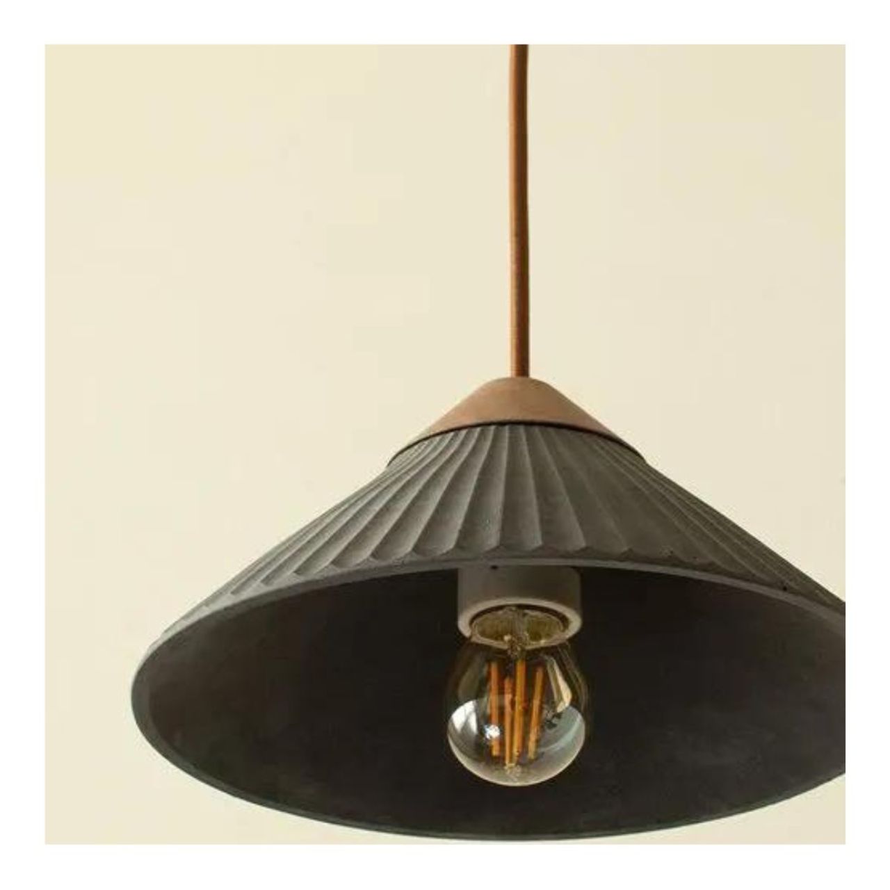 Artisan Concrete Collection Summit Mountain Pendant Fixture - E26 Socket - Euri Lighting