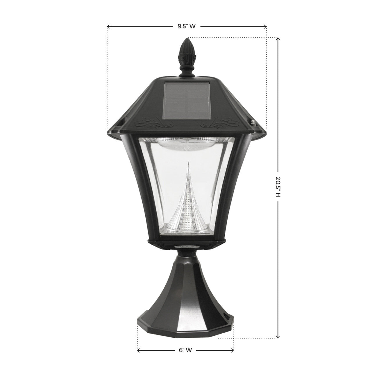 Solar LED Baytown II Lantern Light - Gama Sonic