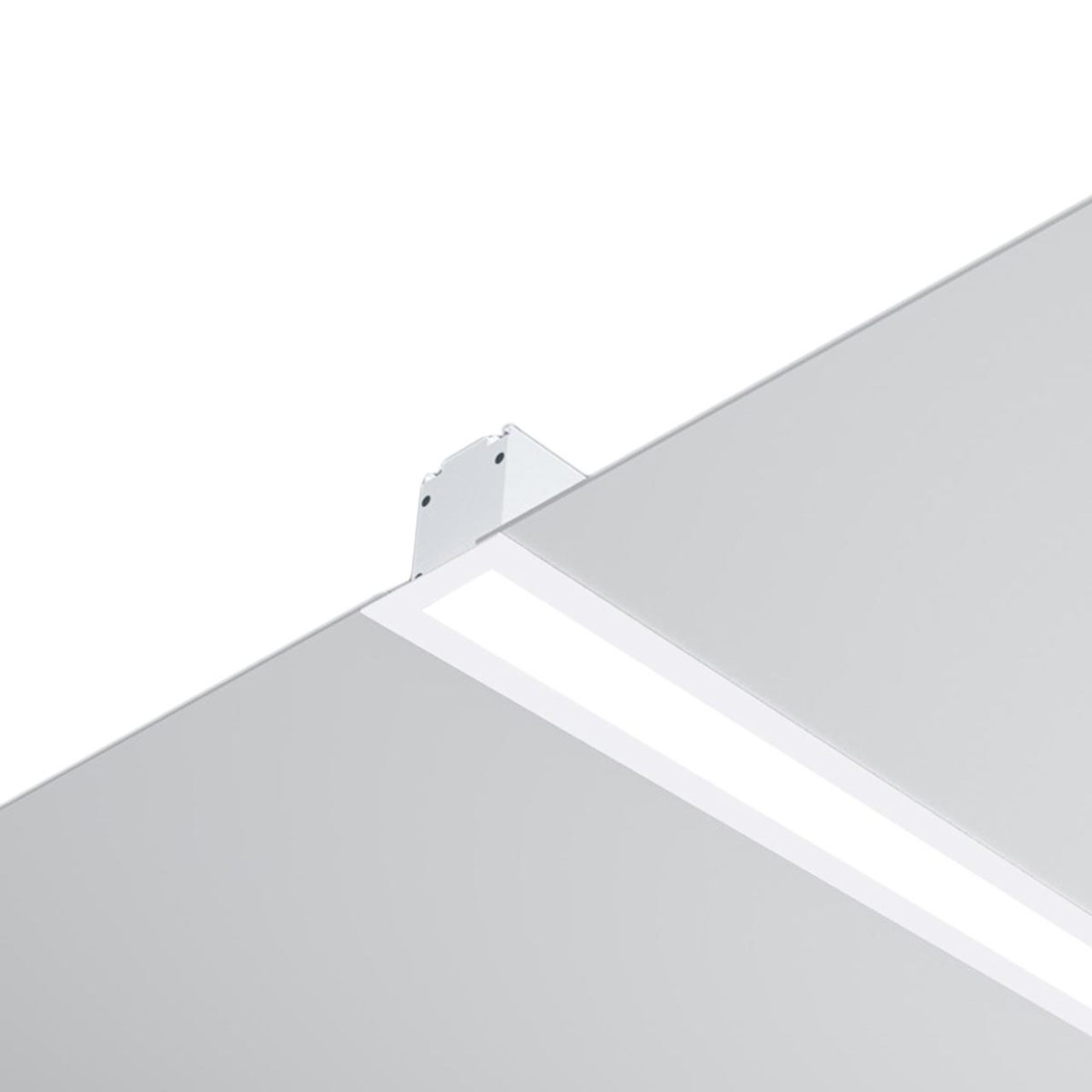 4ft. LED Recessed Linear Strip Light - 40W - Color Tunable 30K/40K/50K - White Finish - LumeGen